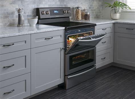 best cabinet color for stainless steel appliances|dark gray stainless steel cabinet.